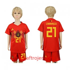 Belgien Fodboldtrøjer Carrasco 21 Børn Hjemmebanesæt VM 2018